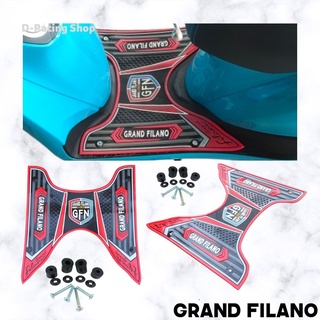 สีแดง แผ่นยางรองเท้า grand filano  ยาง รอง เท้า ฟีลาโน่