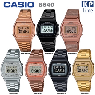 Casio นาฬิกาข้อมือผู้หญิง สายสแตนเลส รุ่น B640 ของแท้ประกันศูนย์ CMG