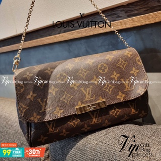 LV CROSSBODY CHAIN BAG rare item!! วัสดุหนังแคนวาส คมชัด หรู เปิด-ปิดกระเป๋าด้วยแถบแม่เหล็ก ภายในเป็นช่องโล่ง