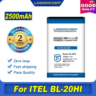 LOSONCOER 2500mAh BL-20HI Mobile Phone Battery For ITEL BL-20HI Battery ~In Stock