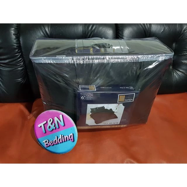 Stamps ชุดผ้าปู + ผ้านวม สีดำล้วน All Black thumbnail 5