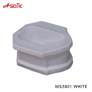 Asiatic สุขภัณฑ์นั่งยองมีฐาน ราดน้ำ รุ่น MS3901/MS3911