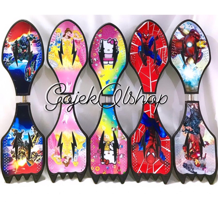 WAVE SKATEBOARD GOYANG SNakeboard - ฐานสีดํา