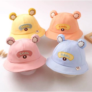 ☆พร้อมส่ง☆หมวกเด็ก 4เดือน-2ปี รอบหัว:48-50 cm. หมวกปีกรอบ ทร…