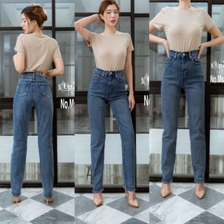 MS3027#มีS-XXL#ยีนส์ทรงบอยขายาวผ้ายืด