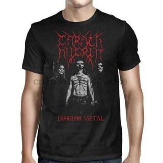 คอลูกเรือGILDAN 【สไตล์ฮิปฮอป】เสื้อยืดผ้าฝ้าย 100% พิมพ์ลาย Carach Angren Horror Metal สีดํา ไซซ์ S-3XlS-5XL