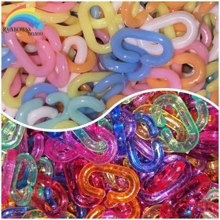 ลูกปัดพลาสติกโซ่ต่อประกอบ ปริมาณ 20g อุปกรณ์ DIY