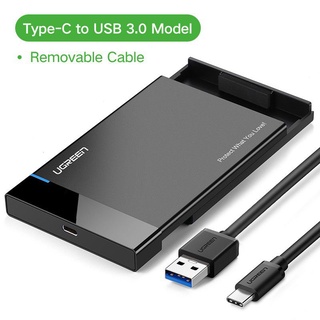 UGREEN รุ่น 50743 USB C กล่องใส่ฮาร์ดดิสก์ไดร์ขนาด 2.5 นิ้ว SATA3 TYPE C 3.1 External Box Hard Drive