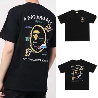 HH [คลังสินค้าพร้อม] BAPE ญี่ปุ่น2021 TEE เสื้อยืดผ้าฝ้าย