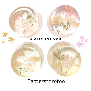 ที่ทับกระดาษ ดอกไม้อบแห้ง (dried flowers paperweight)