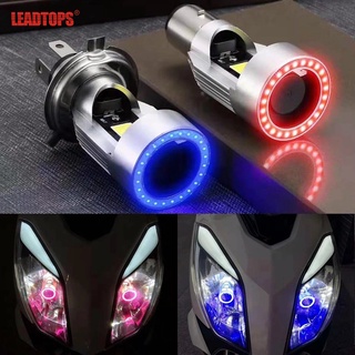 Leadtops หลอดไฟหน้ารถจักรยานยนต์สกูตเตอร์ H4 Led 1 ชิ้น