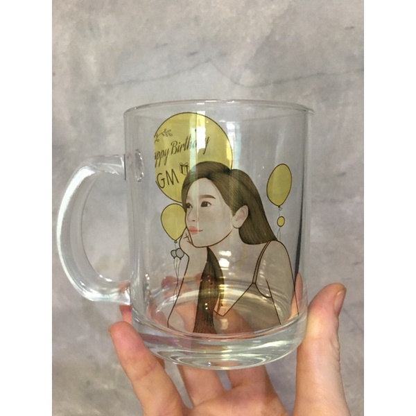 แก้วสกรีน(แก้วใส11oz.)ของขวัญรับปริญญาของขวัญวันเกิดของที่ระลึก