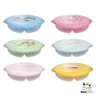 Bento Circle Sanrio Hello Kitty My Melody Food Box Set Variant กล่องข้าวทรงกลมเฮลโลคิตตี้สีแดง ลายการ์ตูนซานริโอ ใส่อ...