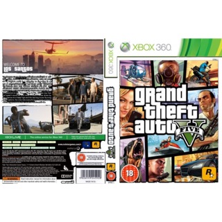 แผ่นเกมส์ GTA V (เกมส์นี้ใช้กับเครื่อง Xbox360แบบแปลง