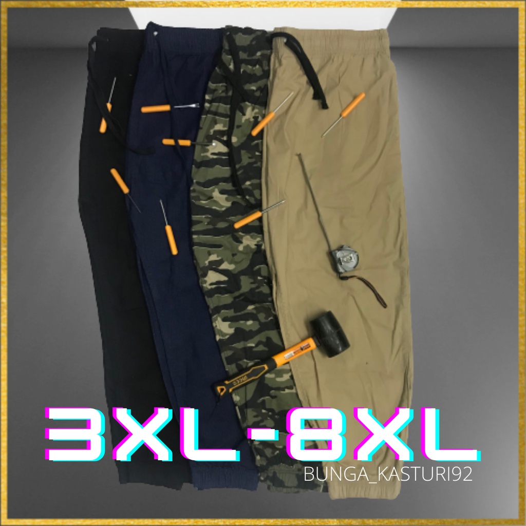 ASKAR DENIM/JOGGER PANTS PLUS SIZE 3XL-8XL