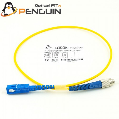 สายไฟเบอรออฟติก PATCH CORD Single Mode SC/UPC-FC/UPC LSZH