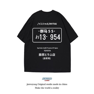ขายดี!Fujiwara tofu shop เสื้อยืด initial D แขนสั้น ae86 เสื้อผ้ารถสไตล์ญี่ปุ่นชายครึ่งแขนผ้าฝ้ายฤดูร้อนS-5XL