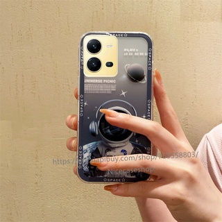 Ready Stock Phone Casing for VIVO V25 5G V25e Y35 2022 เคส Soft TPU Shockproof Protective Phone Case เคสโทรศัพท Fashion Astronaut Phone Back Cover