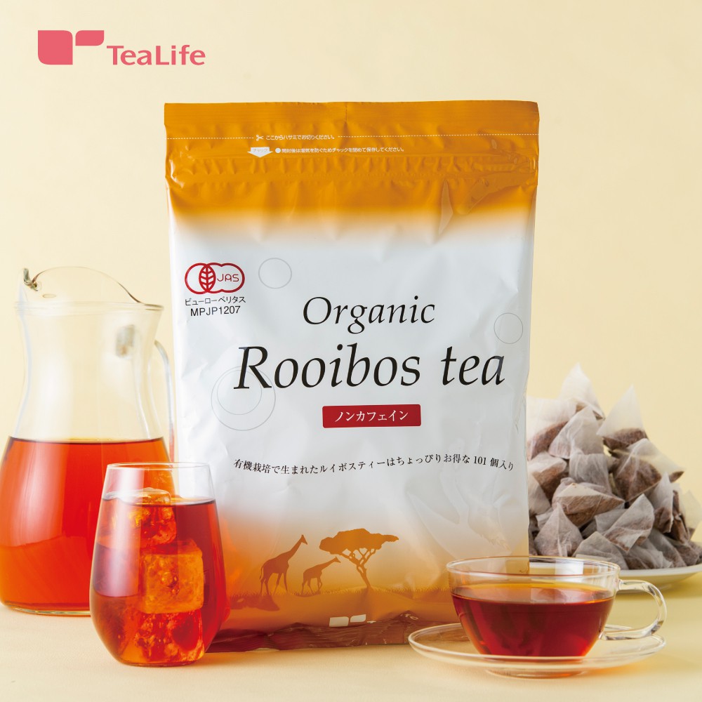 [TeaLife] ชารอยบอส ออแกนิค 202 กรัม (ถุงชา 2.0 กรัม × 101 ถุง) Rooibos ไม่มีคาเฟอีน ชางาม ชาเพื่อสุขภาพ งตรงจากประเทศญี่ปุ่น japan