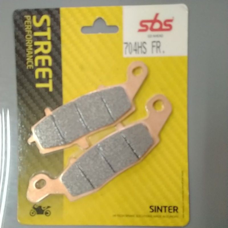 ผ้าเบรคSBS704HS ER6F,N RIGHT06-12,W650 99~,VN1500,DL650 RIGHT 04-15,SV650RIGHT99-03