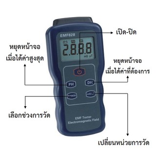 เครื่องวัดคลื่นแม่เหล็กไฟฟ้า (Low-Frequency Field Intensity Meter EMF828)