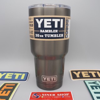 แก วเยต ของแท Yeti Rambler 30oz ฝาสไลด แม เหล ก โปรดอ านรายละเอ ยดให ครบ Shopee Thailand