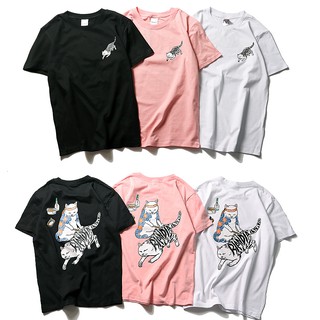 T-shirt  พร้อมส่ง 2020ss RIPNDIP ผลิตภัณฑ์ใหม่หีสำหรับเอวนวดแขนสั้นคู่สตรีแฟชั่นแฟชั่นเสื้อยืดฤดูร้อนเสื้อยืด [M-XL]S-5X