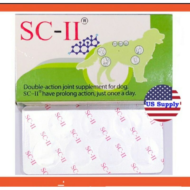 SC-II  อาหารเสริมคอลลาเจน บำรุงข้อสุนัข [Exp.01/2025] Callagen type II