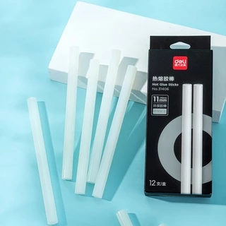 Deli กาวแท่ง 7 mm / 11 mm กาวร้อน สีใส ไม่เป็นอันตราย ติดทนนาน สำหรับปืนยิงกาวไฟฟ้า Glue Stick
