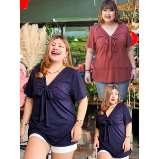 เสื้อยืดผ้าเรย่อน 📌📌 เสื้อผ้าสำหรับสาวอวบอ้วนไซร์ใหญ่บิ้กไซร์ อก44-52” ใส่ใด้ ผ้ายืดใด้ถึง 60++ เลยจ้า..