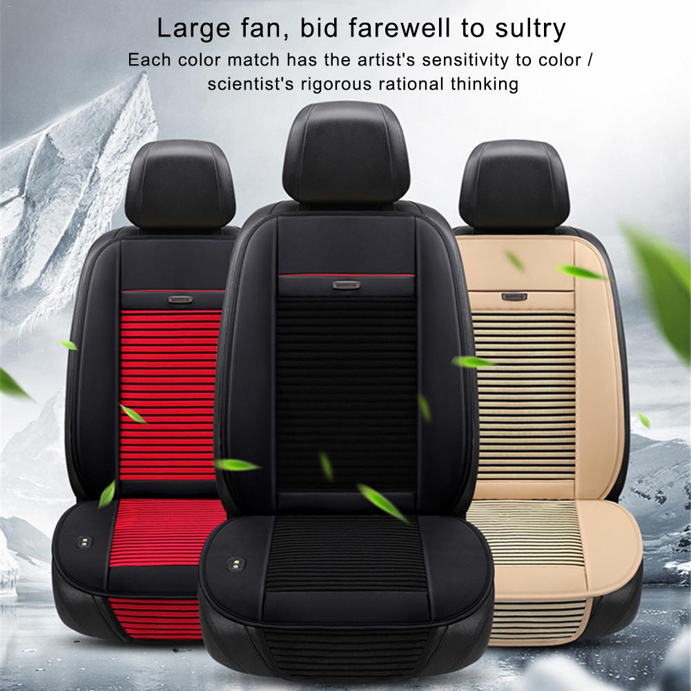 1pc Car Seat Ventilated Mat Summer 3 Fans Single Cold Pad Multi