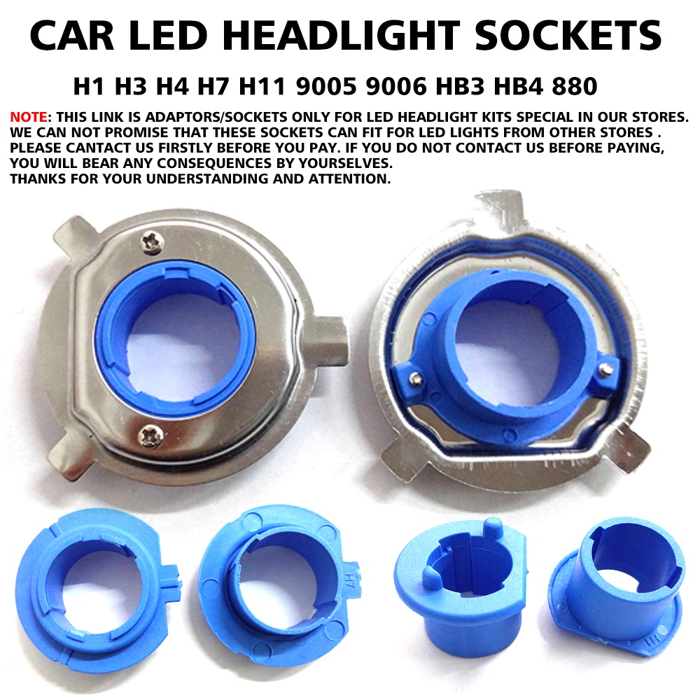 ปรับโฉม&Car LED Bulb Base Clip Retainer Adapter Holder Sockets for H1
