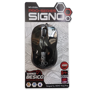 SIGNO Optical Mouse รุ่น MO-250BLK