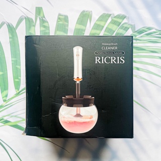 (RICRIS®) Makeup Brush Cleaner Portable Electronic Automatic, Black เครื่องทำความสะอาดแปรงแต่งหน้าพร้อมเครื่องเป่าแห้ง