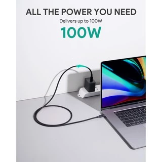 AUKEY CB-CD21 Gen2 E-Marker | สายชาร์จเร็ว USB-C to C 100W PD + USB 3.1 Gen2 10Gbps + 4K