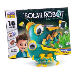 หุ่นยนต์พลังงานแสงอาทิตย์ SOLAR ROBOT รูปตั๊กแตน หุ่นยนต์DIY ของเล่นเด็ก