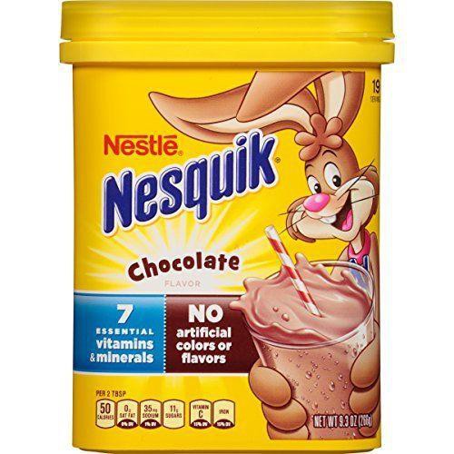 Nesquik Chocolate Drink Powder 9.3 Oz. 263g. เนสท์เล่ เนสควิก ช็อคโกแลต ผงปรุงสำเร็จ นำเข้า