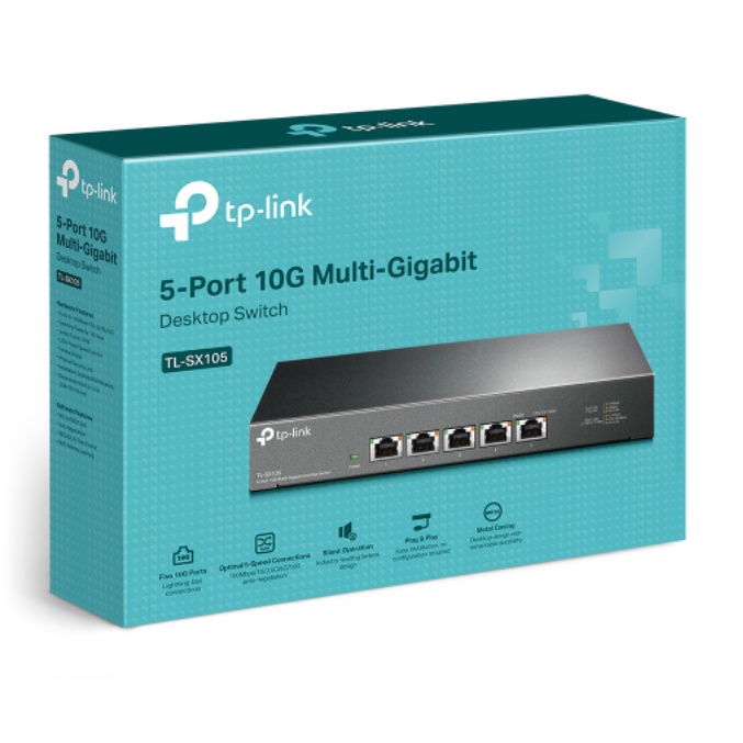 TP-Link TL-SX105 5-Port 10Gbps Desktop Switch HUBLAN10Gbps #TLSX105