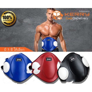 เป้าป้องกันหน้าท้อง boxing belt pad Muaythai หนังแท้ ของแท้ 100% สินค้ามราตราฐานโรงงาน