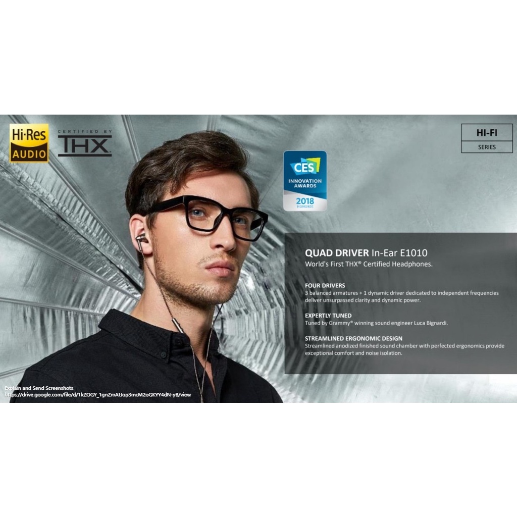 หูฟังอินเอียร์ แบบมีสาย 1MORE E1010 พร้อมไมโครโฟน คุณภาพสูง - wj0694.th ...