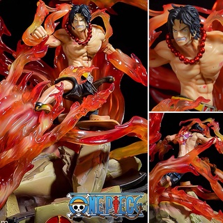 Figure ฟิกเกอร์ งานปั้น GK Statue JZ Studio One Piece วันพีซ เต็มพิกัดสลัดจอมลุย Portgas D Ace พอร์ทกัส ดี เอส หมัดอัคคี