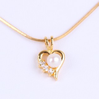 Pearl Shop สร้อยคอ จี้มุกแท้ Pearl Heart