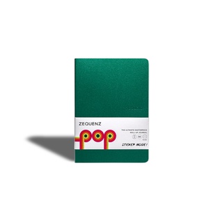 สมุดโน๊ต ZEQUENZ POP  B6 สีเขียว"Forest Green"