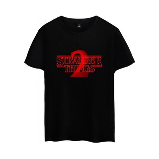 เสื้อยืดคอกลมAlimoo Stranger Things เสื้อยืดแขนสั้นผ้าฝ้าย XXS 4 XLS-4XL