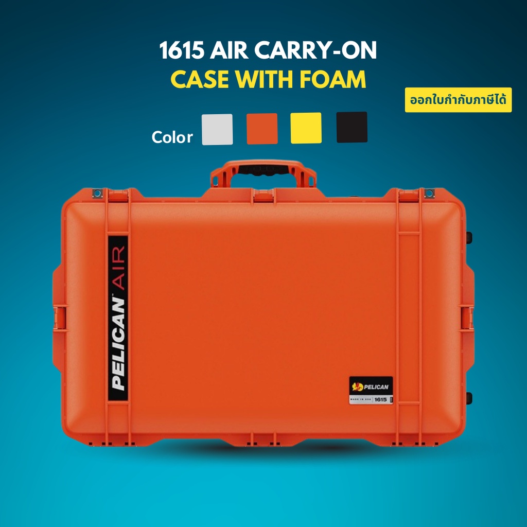 Pelican 1615 Air Carry-On Case With Foam (ประกันศูนย์ไทย)กล่องกันน้ำกัน ...