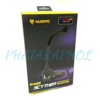 NUBWO M31 SPECTRUM LIGHTING ไมโครโฟนตั้งโต๊ะ  USB M31/EGA TYPE MC2 Microphone  มีไฟ RGB ไมค์โคโฟน EGA TYPE MC2