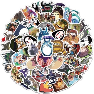 สติ๊กเกอร์ totoro 06 โทโทโร่ 50 ชิ้น โทโทโร่เพื่อนรัก โตโตโร่ Sticker จิบลิ ghibli ผีไร้หน้า spirited away คาโอนาชิ โตโต