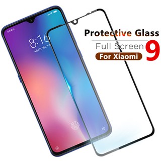 ฟิล์มกระจกนิรภัยติดหน้าจอฟิล์มกระจกนิรภัยแบบเต็มจอสําหรับ Xiaomi Mi 8 9 Se 9T Play A3 Lite Cc9 Cc9e