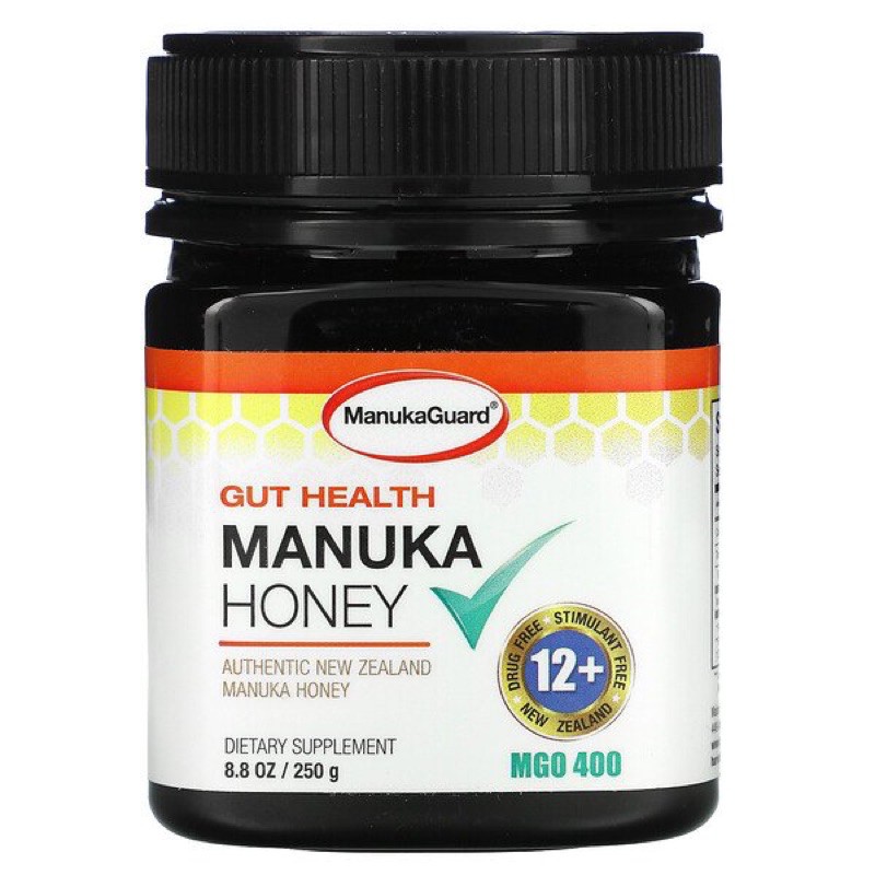 🇺🇸Pre order🌏 ManukaGuard, Gut Health, Manuka Honey, 400 MGO, 8.8 oz (250 g)🇺🇸