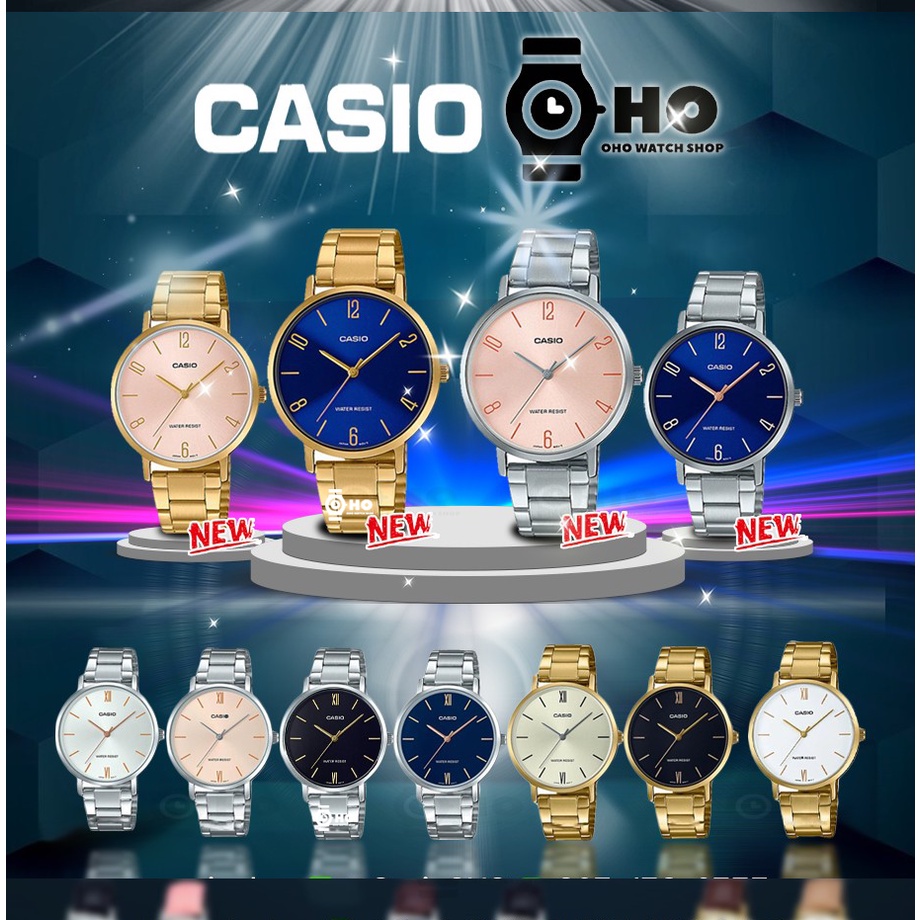 นาฬิกาโทรได้ GRAND EAGLE นาฬิกาข้อมือผู้หญิง นาฬิกาผู้หญิงของแท้ CASIO LTP-VT01G,LTP-VT01D-1,LTP-VT01GL-,LTP-VT01L,LTP-V